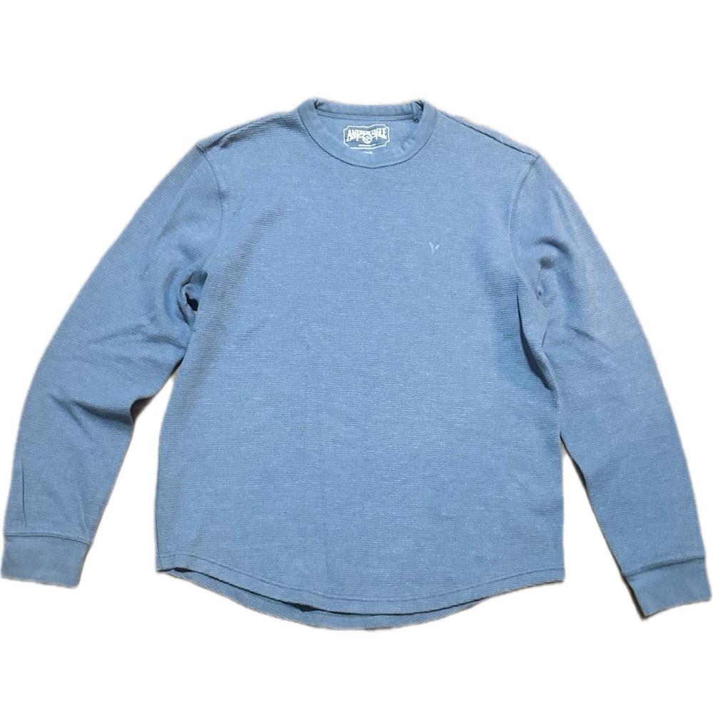 American Eagle Outfitters Light Blue Long Sleeve Tee